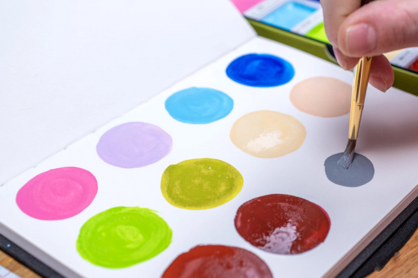 Kuretake Gansai Tambi Watercolor Palette - 12 Color Set