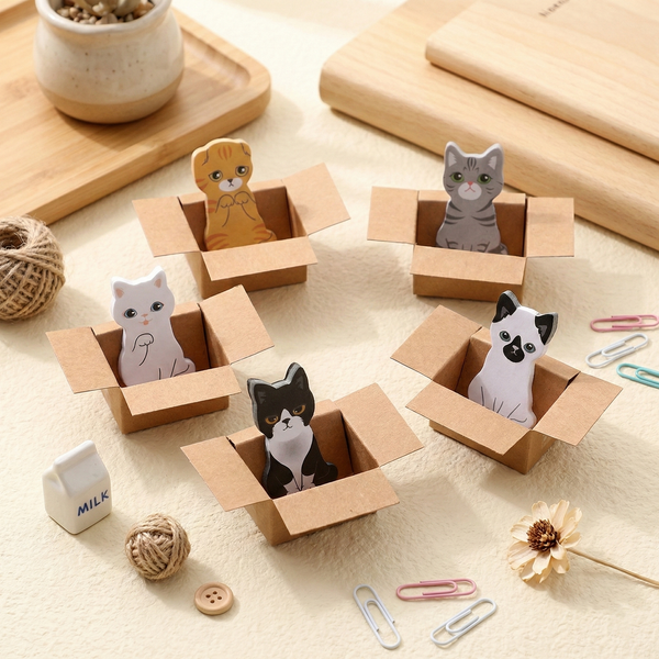 Kitty In A Box Sticky Notes