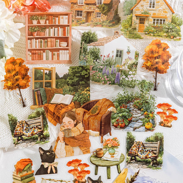 Autumn at the Cottage - Cozy Sticker Set