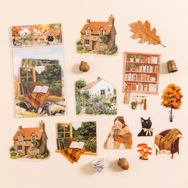 Autumn at the Cottage - Cozy Sticker Set
