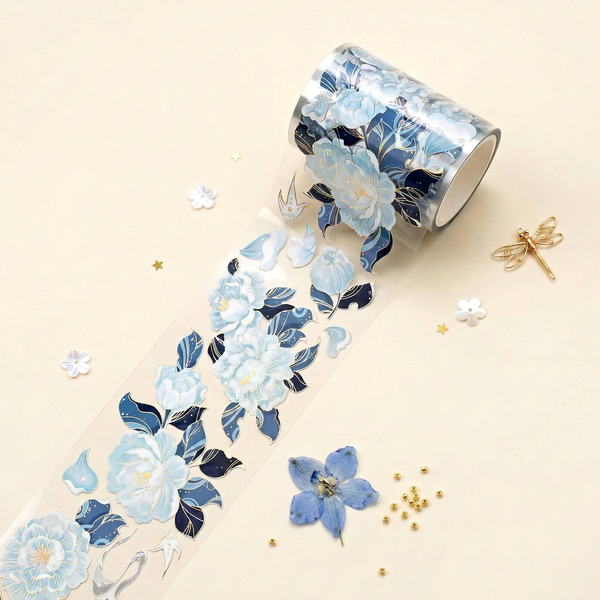 Blue Petunia Washi Tape