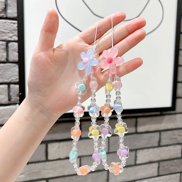 Candy Color Flower Phone Charm