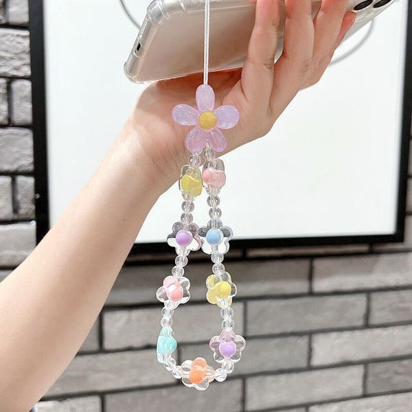 Candy Color Flower Phone Charm