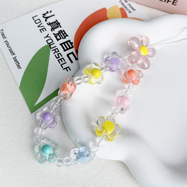 Candy Color Flower Phone Charm