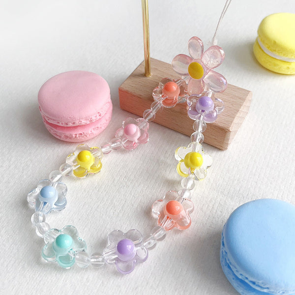 Candy Color Flower Phone Charm