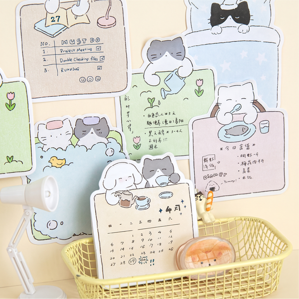Cozy Cat Sticky Notes