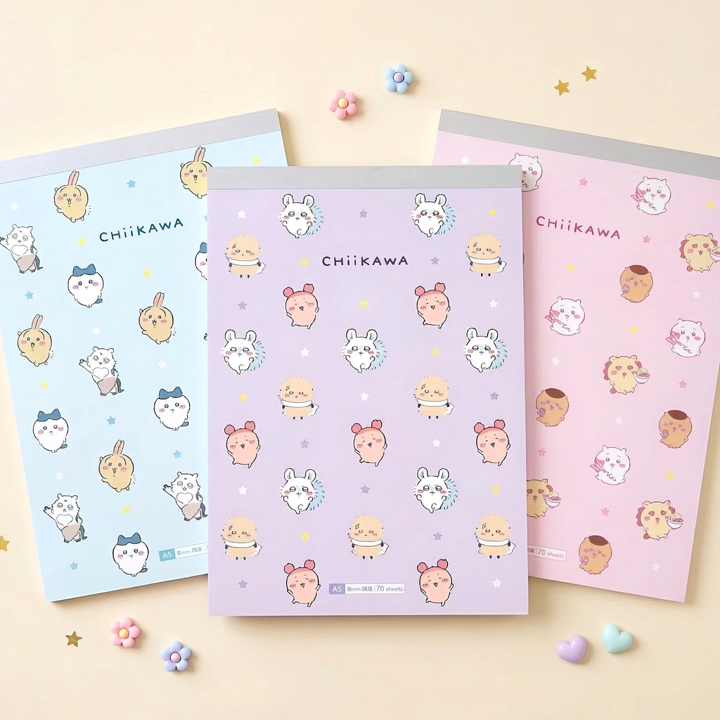 Chiikawa Happy Friends Large Notepad
