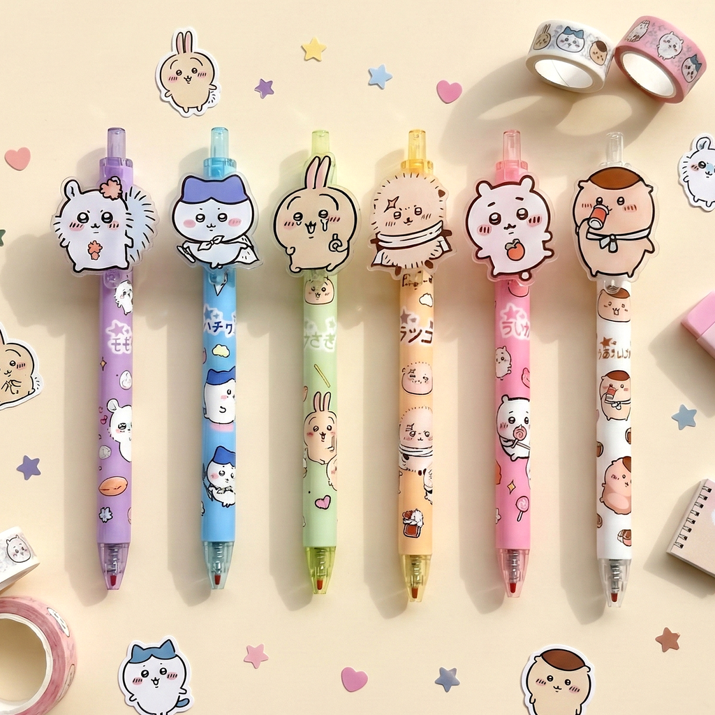 Chiikawa Happy Friends Gel Pens
