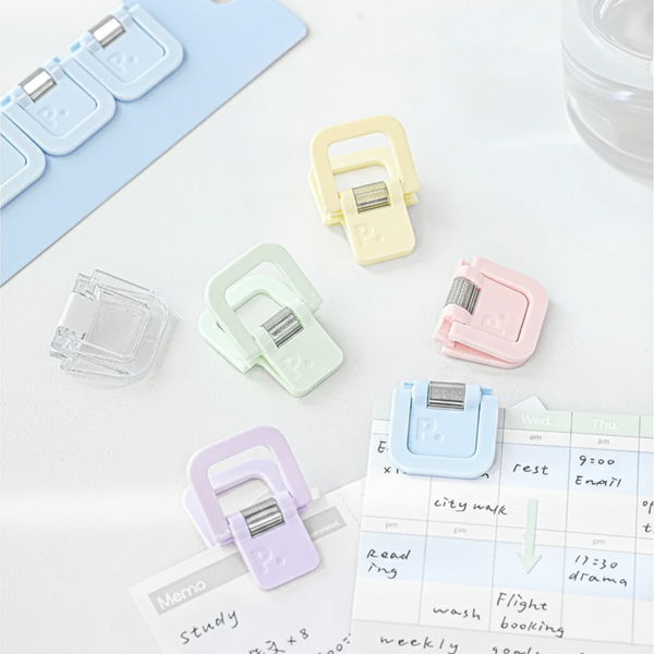 ClearView Cube Paper Clips Set