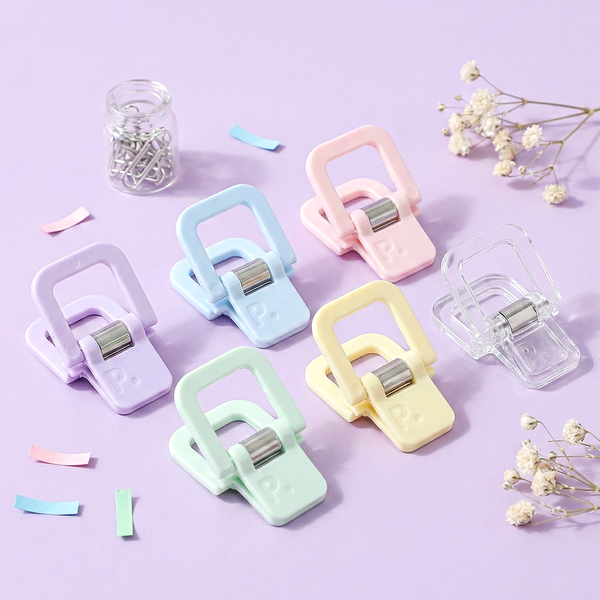 ClearView Cube Paper Clips Set