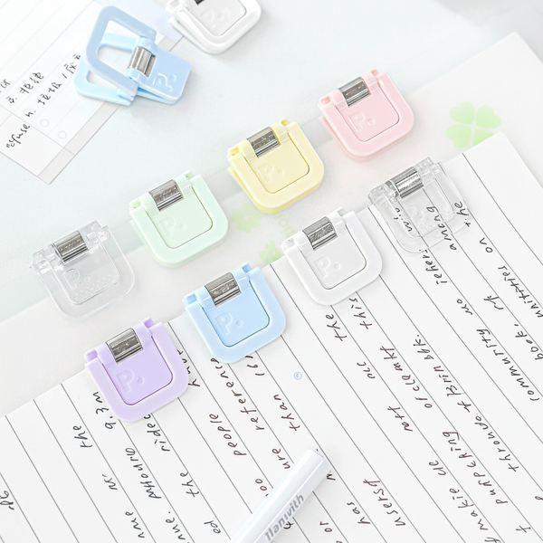 ClearView Cube Paper Clips Set