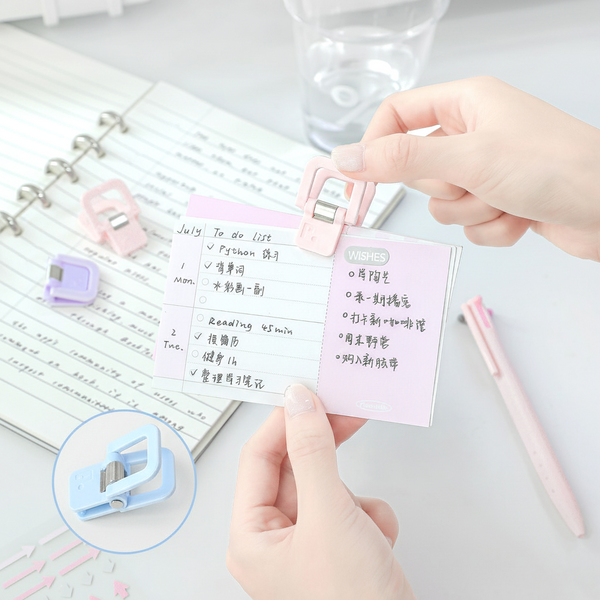 ClearView Cube Paper Clips Set