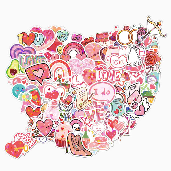 Cupid’s Holo Touch Stickers - Set of 100