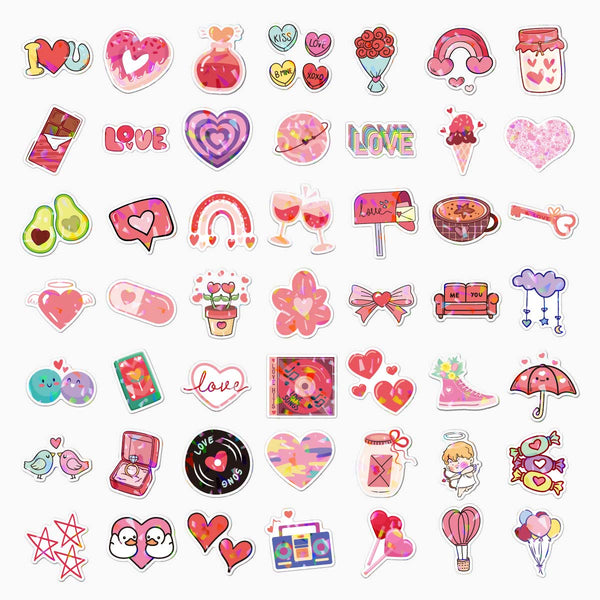 Cupid’s Holo Touch Stickers - Set of 100