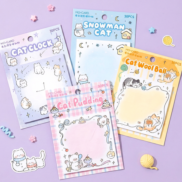 Cute Cat Chronicles Sticky Notes