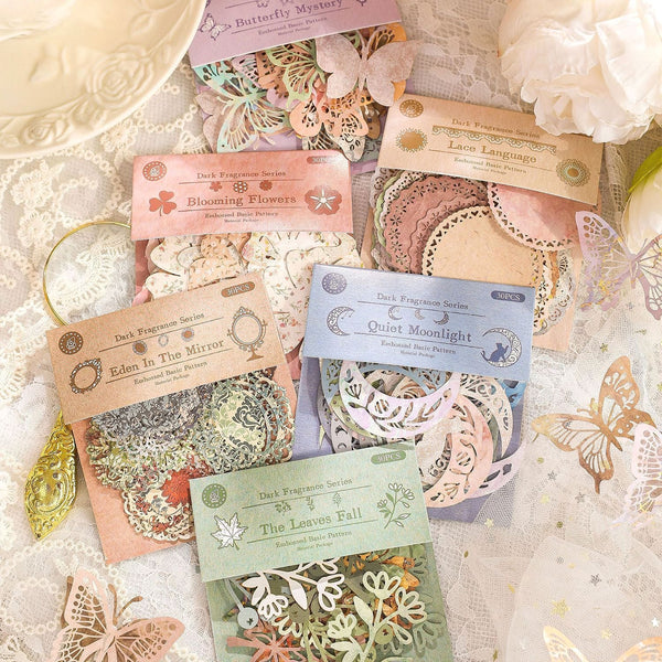 Vintage Lace Die-Cut Sticker Set