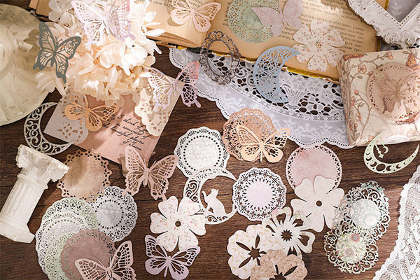 Vintage Lace Die-Cut Sticker Set