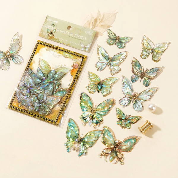Die-Cut Holo Butterfly Stickers