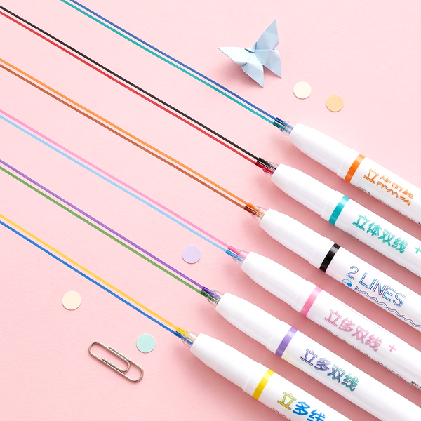 Double Line Color Pen