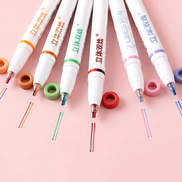 Double Line Color Pen