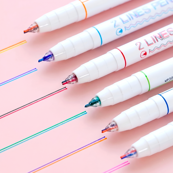 Double Line Color Pen
