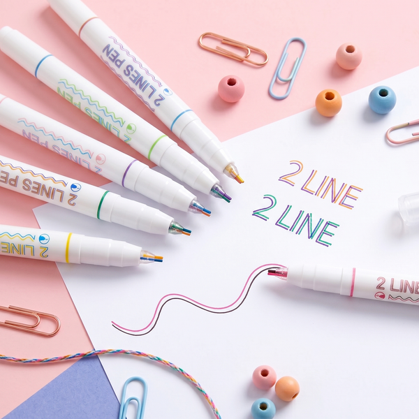 Double Line Color Pen