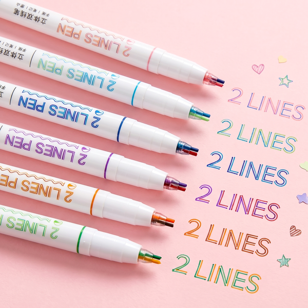 Double Line Color Pen