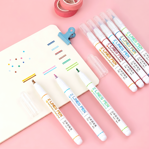 Double Line Color Pen