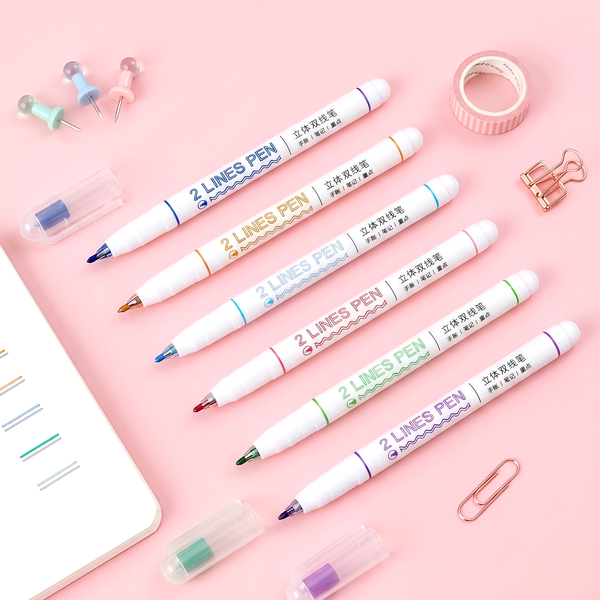 Double Line Color Pen