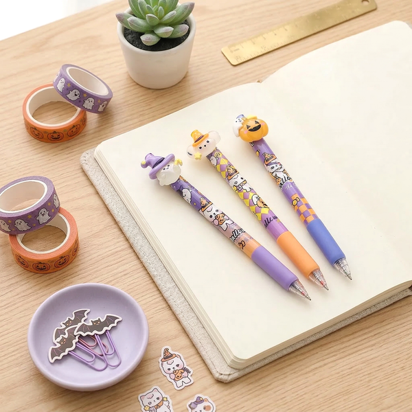Fluorescent Halloween Gel Pens