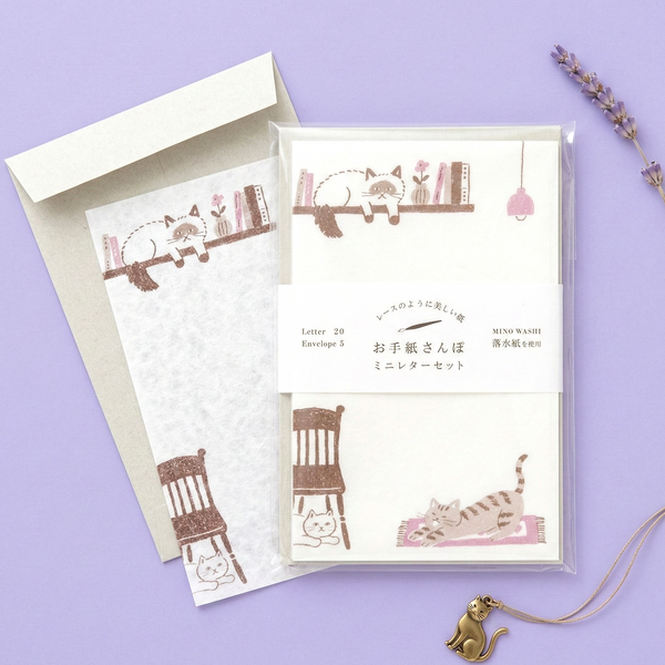 Furukawashiko Mini Letter Set - Cats