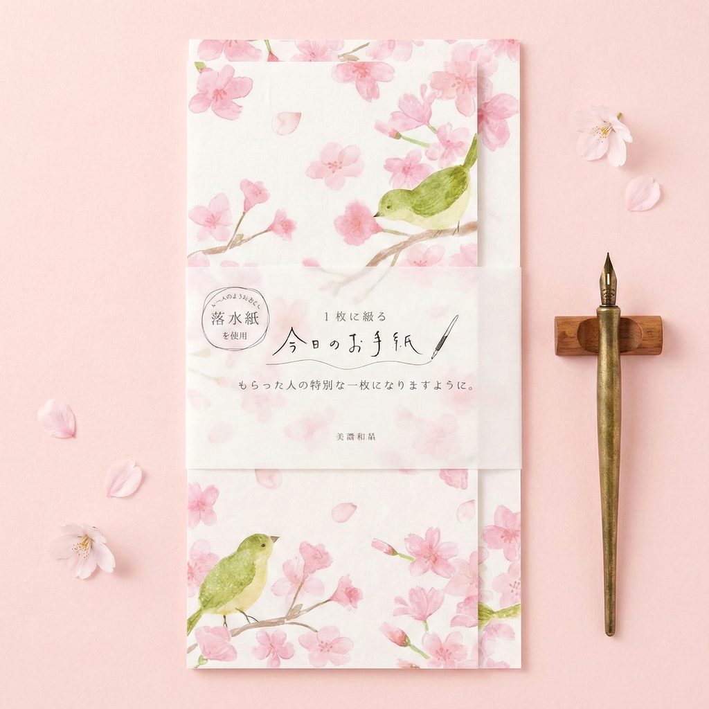 Furukawashiko Mini Letter Set - Limited Spring Edition - Sakura & Birds