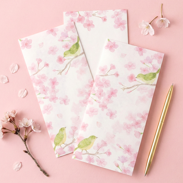 Furukawashiko Mini Letter Set - Limited Spring Edition - Sakura & Birds