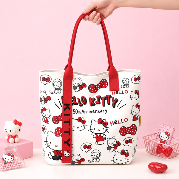 Hello Kitty Canvas Tote - Limited 45th Anniversary Edition