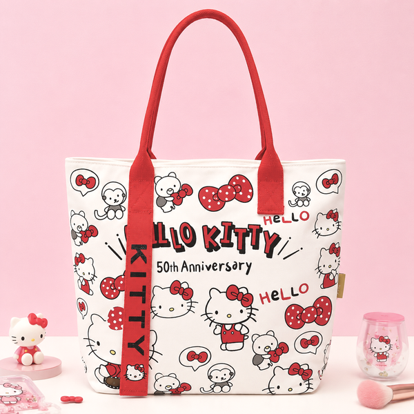 Hello Kitty Canvas Tote - Limited 45th Anniversary Edition
