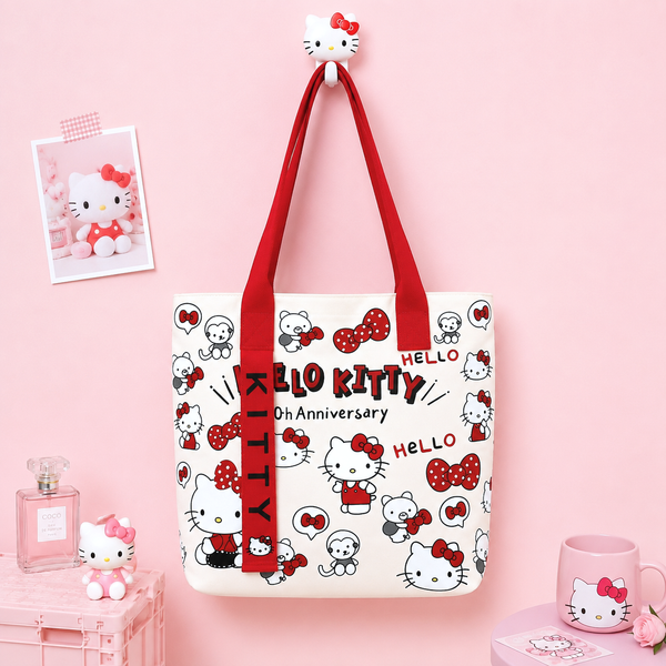 Hello Kitty Canvas Tote - Limited 45th Anniversary Edition