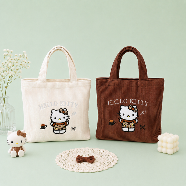 Hello Kitty Daily Corduroy Tote Bag