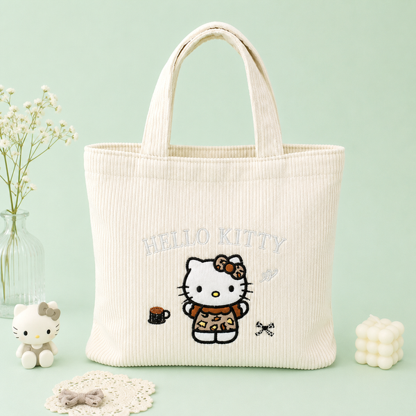 Hello Kitty Daily Corduroy Tote Bag
