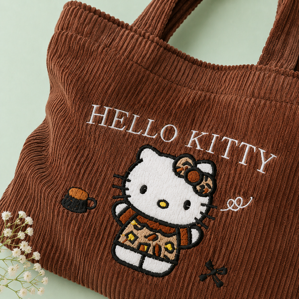 Hello Kitty Daily Corduroy Tote Bag