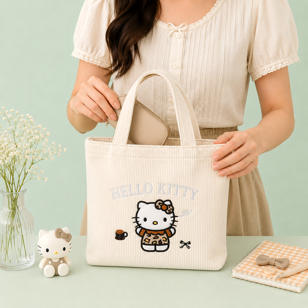 Hello Kitty Daily Corduroy Tote Bag