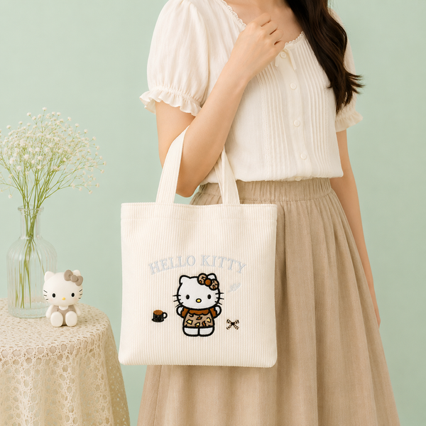 Hello Kitty Daily Corduroy Tote Bag