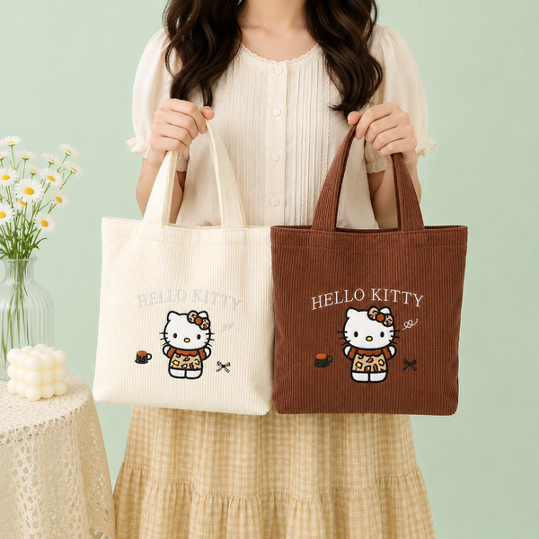 Hello Kitty Daily Corduroy Tote Bag