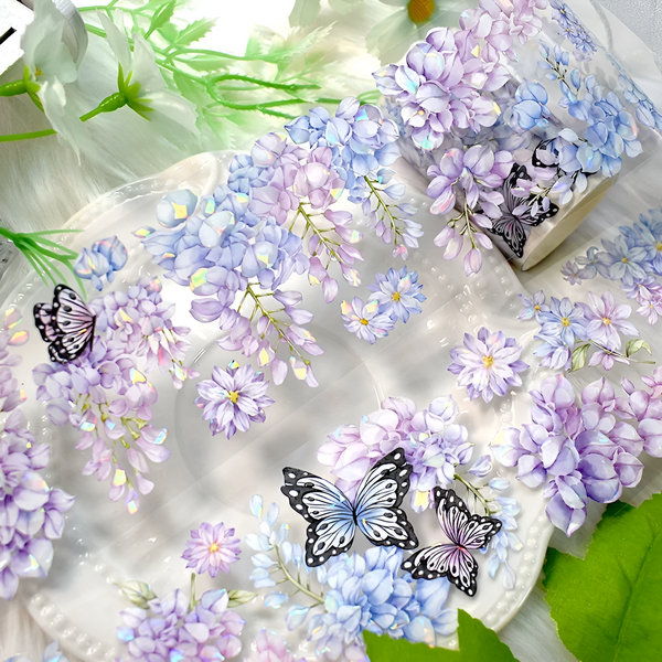 Holo Wisteria Clear Masking Tape - Extra Wide