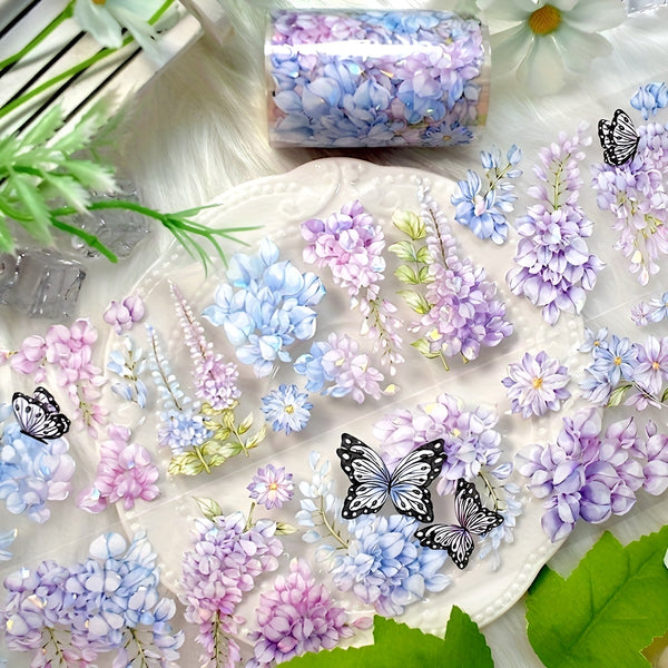 Holo Wisteria Clear Masking Tape - Extra Wide