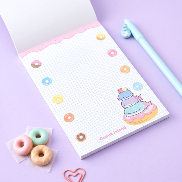 Jinbesan Donut Island Memo Pad - Donut Party