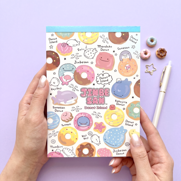 Jinbesan Donut Island Memo Pad - Donut Party