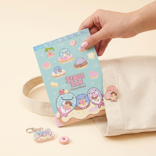 Jinbesan Donut Island Memo Pad - Pastel Friends