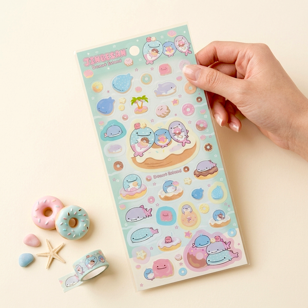 Jinbesan Donut Island Stickers - Limited Summer Edition