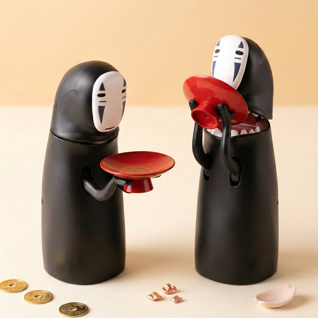 No-Face Coin Bank - Interactive Kaonashi Money Box