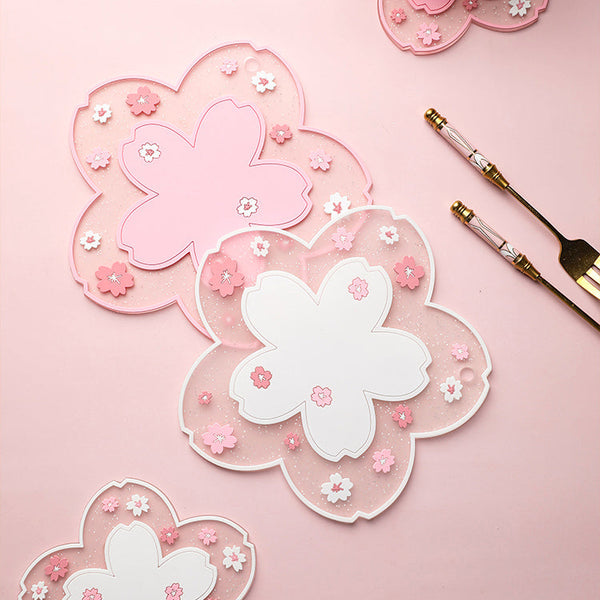 Kawaii Japanese Sakura Coaster